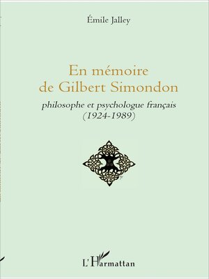 cover image of En mémoire de Gilbert Simondon